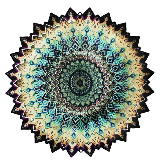 Wind Spinner - Large Earth Mandala