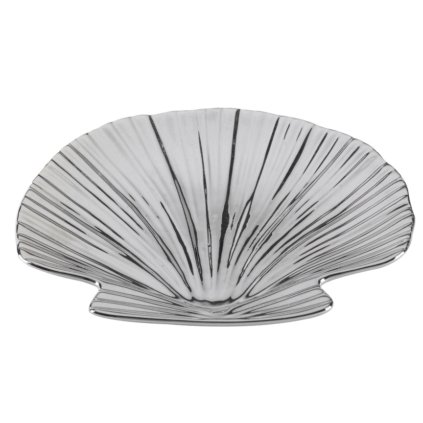 Silver Plated 3D Shell Platter