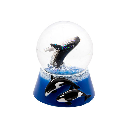 Snow Globe - Humpback & Killer Whale Jump Water Ball