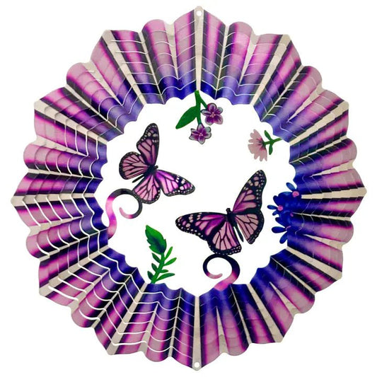 Wind Spinner - Large 3D Pink Butterfly