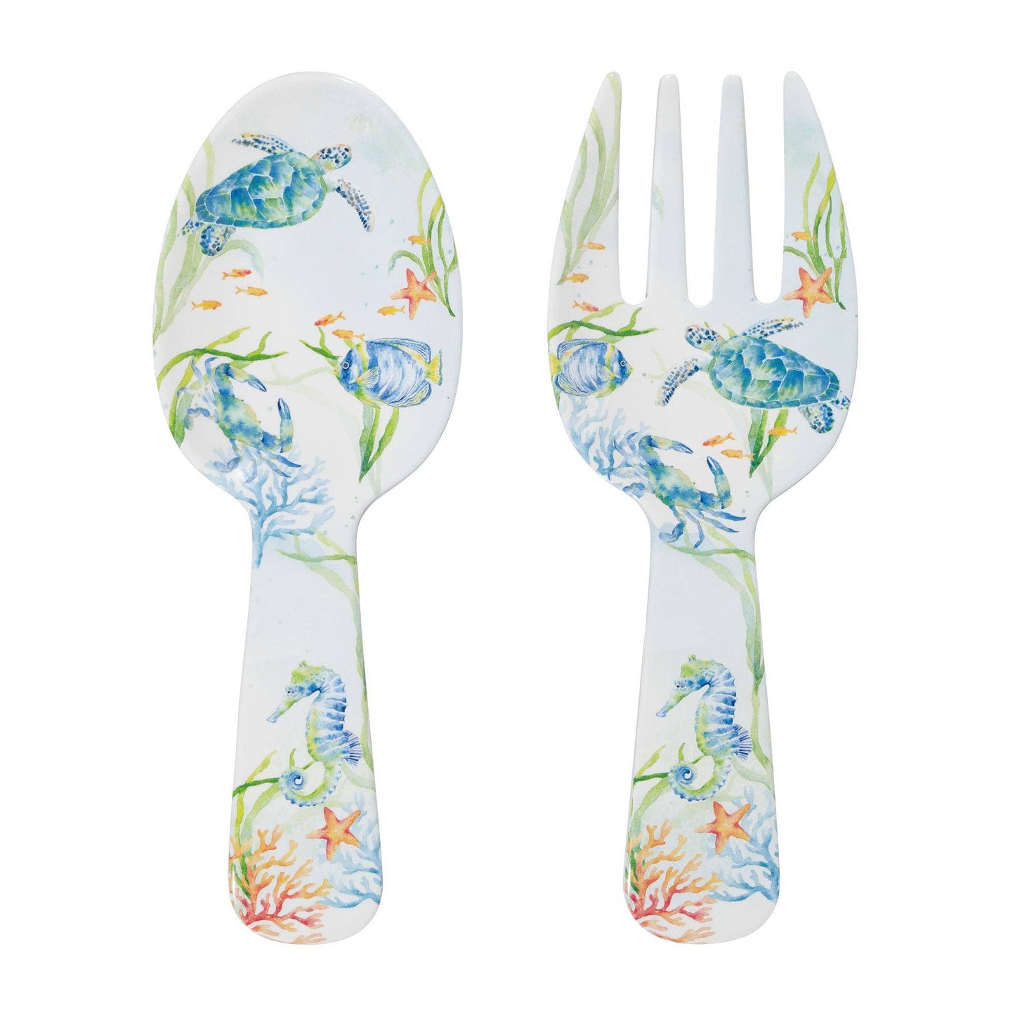 Salad Server - 2-Piece Sea Life Serenade Melamine