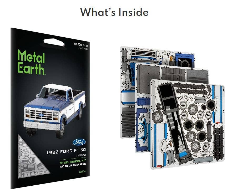 Metal Earth Model Kit - 1982 Ford F-150 Truck