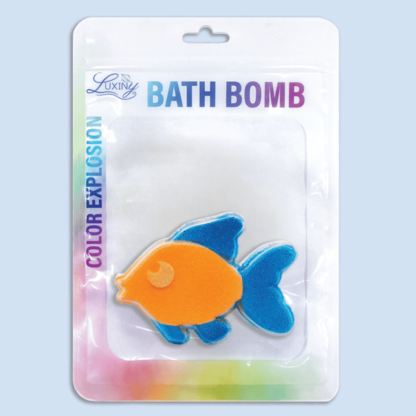 Bath Bomb - Hand Painted Color Burst Fish