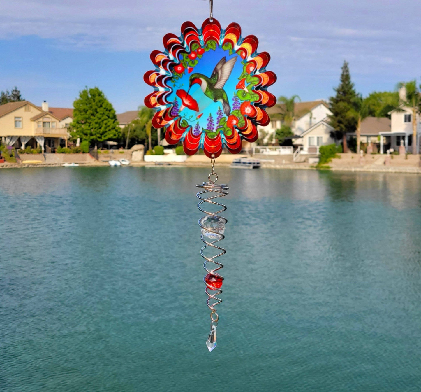 Wind Spinner - Mini Set Animated Red Hummingbird