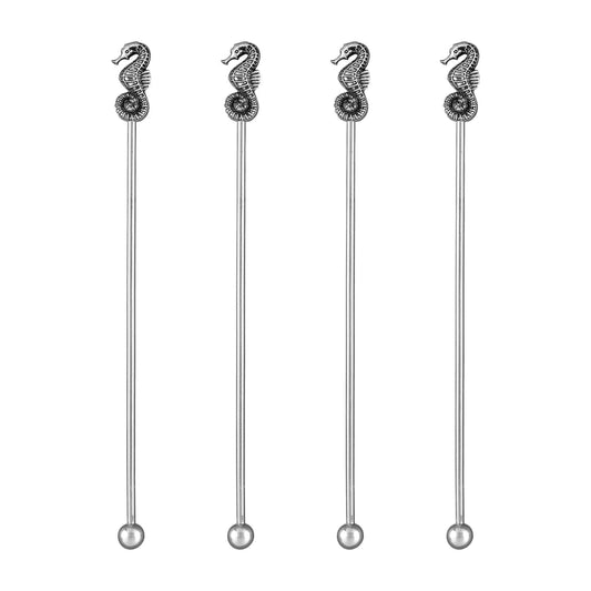 Swizzle Stick - 4-Piece Seahorse