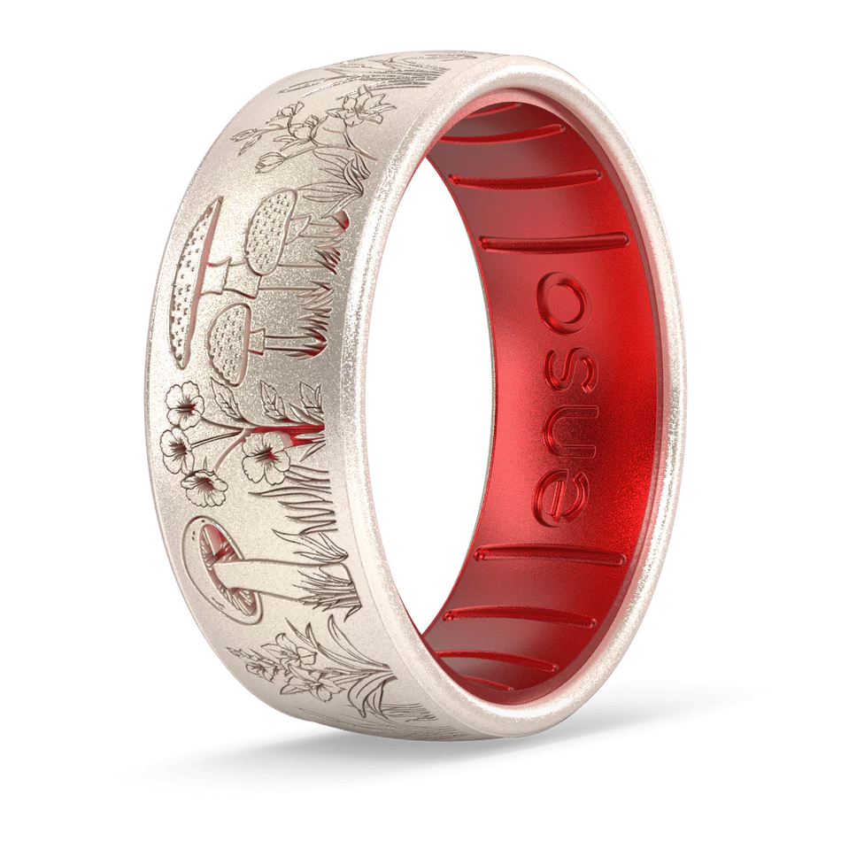 Ring - Silicone Etched Garden Party Ring Spore Me Some Flowers
