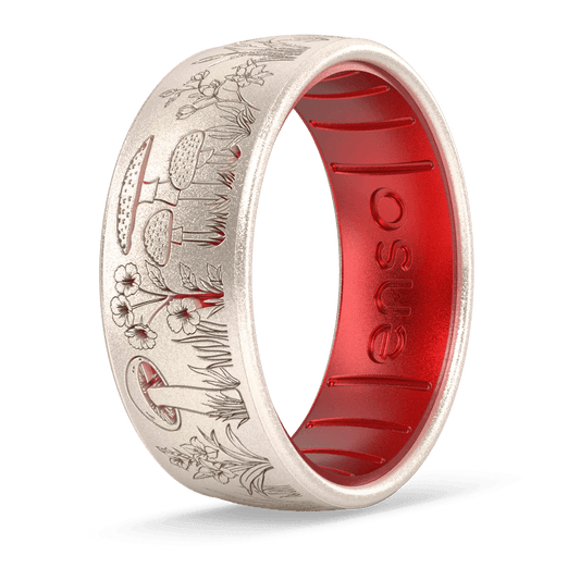 Ring - Silicone Etched Garden Party Ring Spore Me Some Flowers