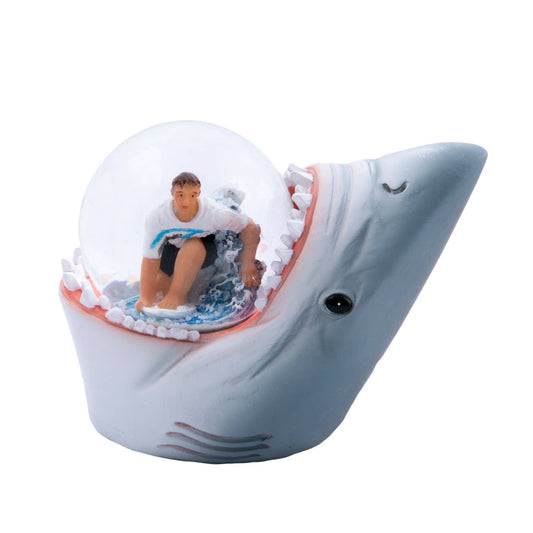 Snow Globe - Shark With Surfer Water Ball