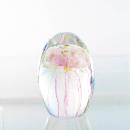 Light Pink Glass Jellyfish 3 1/2”