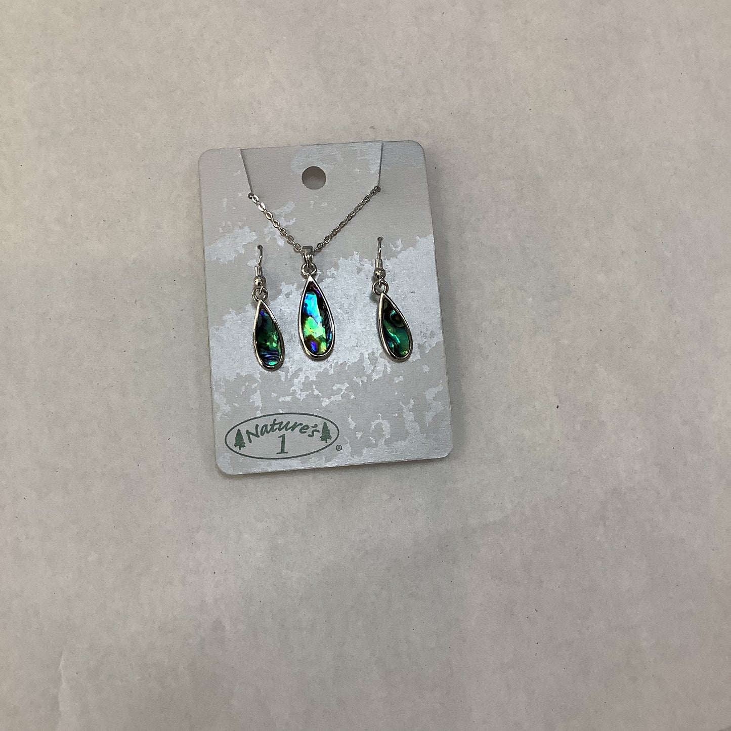 Necklace & Earrings  - WMS 004 - Tear Drop