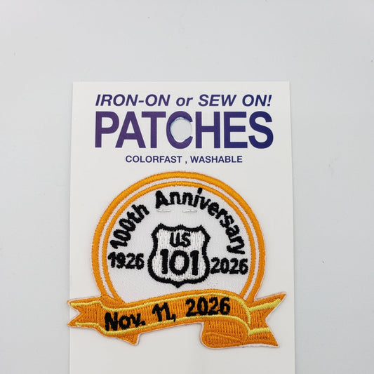 Hwy 101 - 100th Anniversary Embroidered Patch