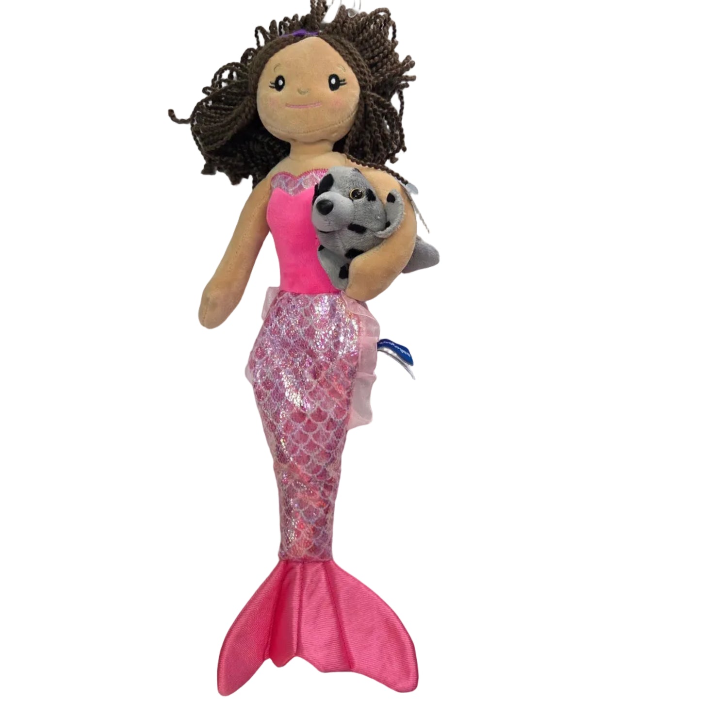 Doll - 17" Mermaid With Spotted Sealion