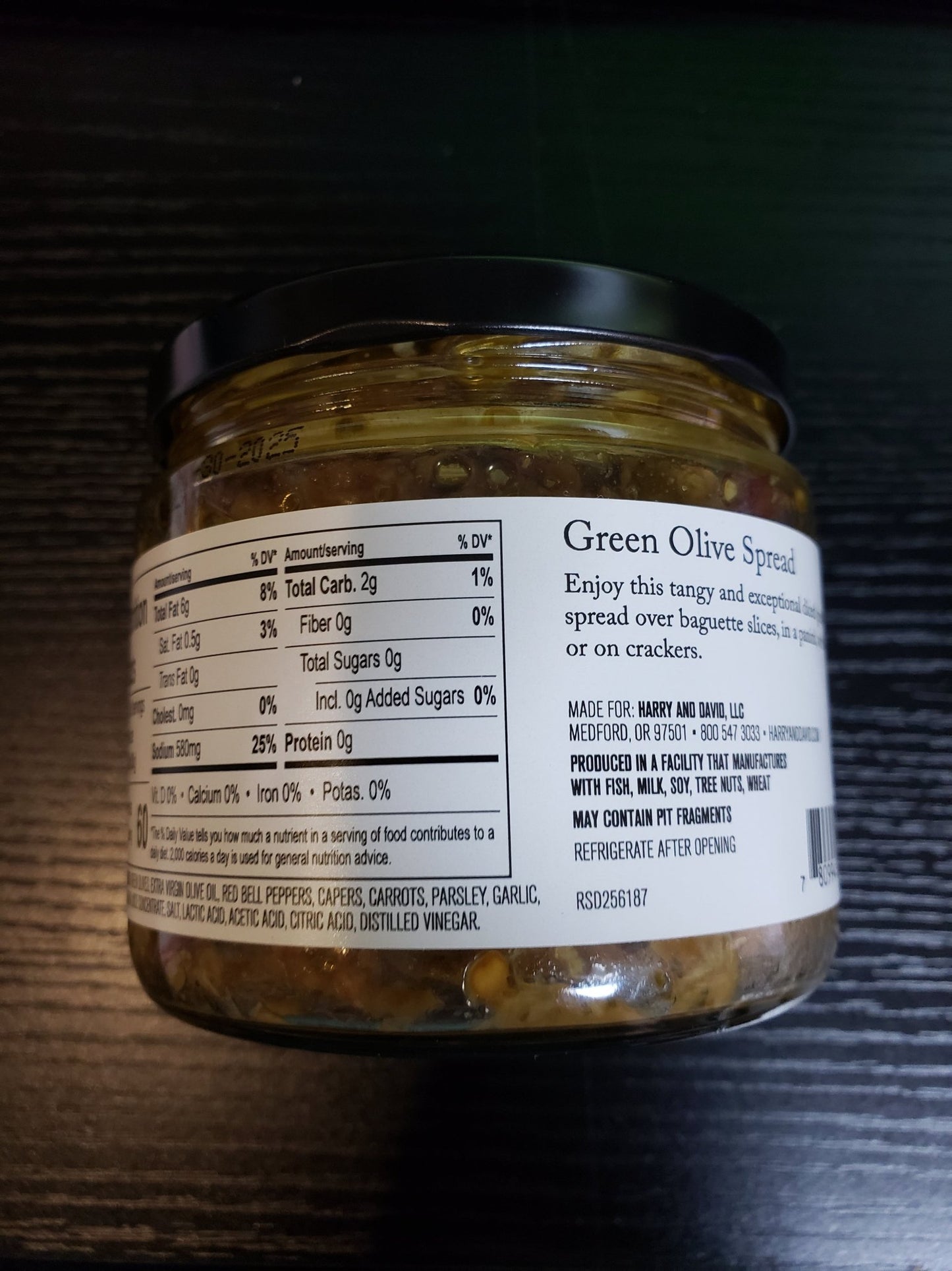 Harry and David - Green Olive Spread