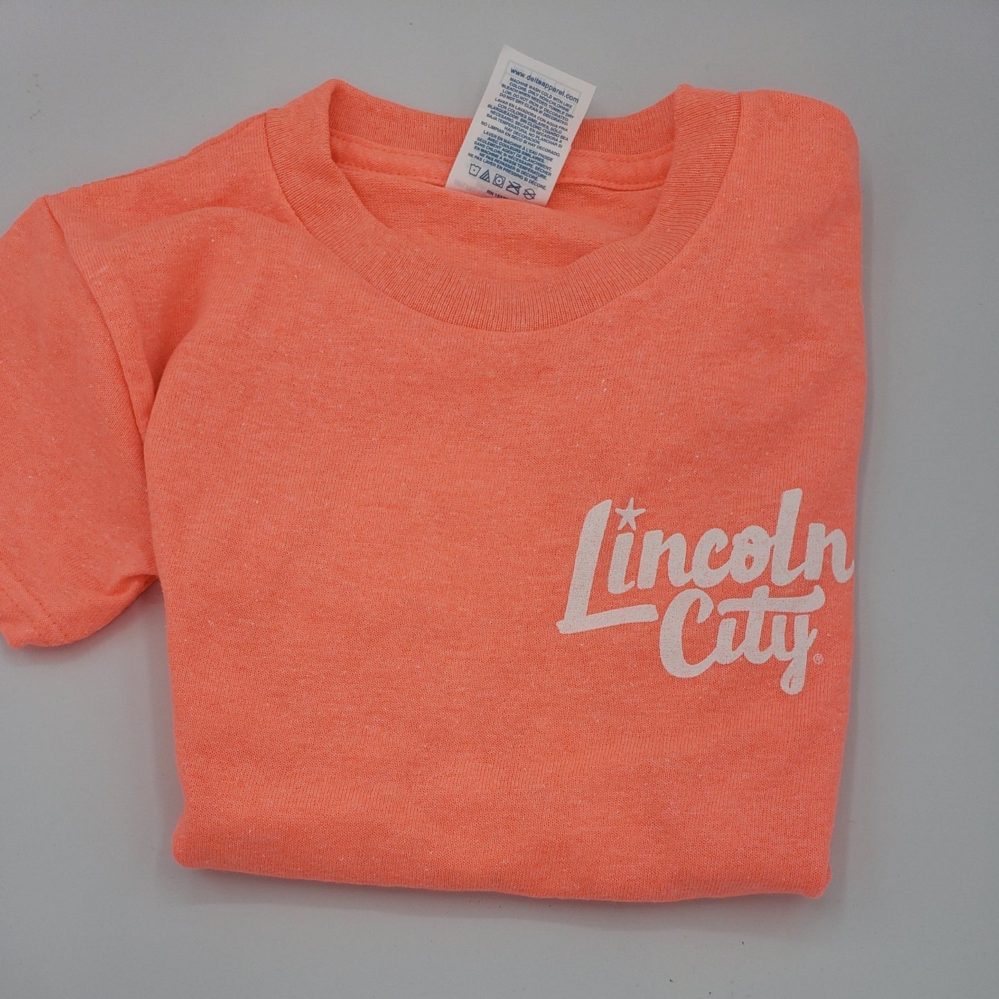 Youth T-shirt Lincoln City Logo Coral