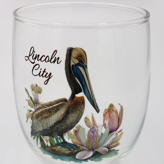 Stemless Wine Glass Pelican