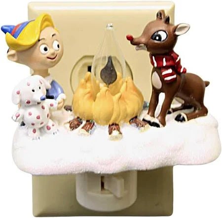 Rudolph Flicker Night Light w/Hermey