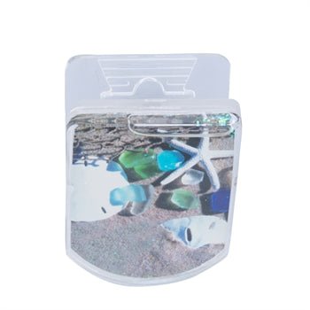 Magnet - Glitter Clip Seaglass & Sea Shells