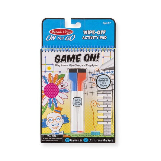 Game - Wipe Off Activity Pad - Game On