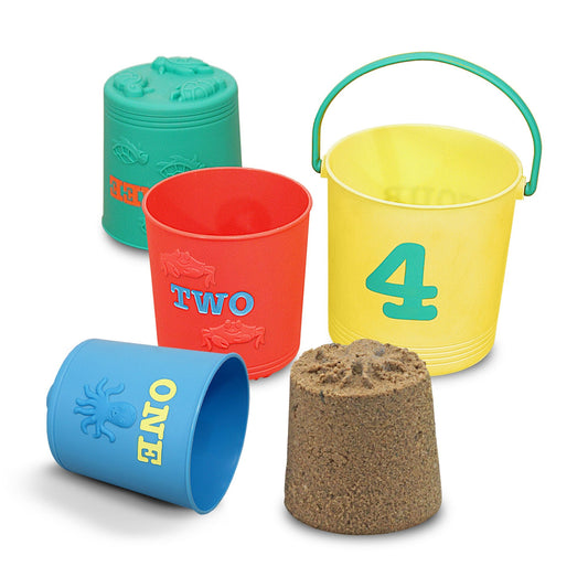 Beach Toy -  Seaside Sidekick Nesting Pail Sand Toys