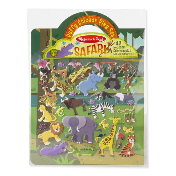 Sticker Set - Safari - Puffy Play Set