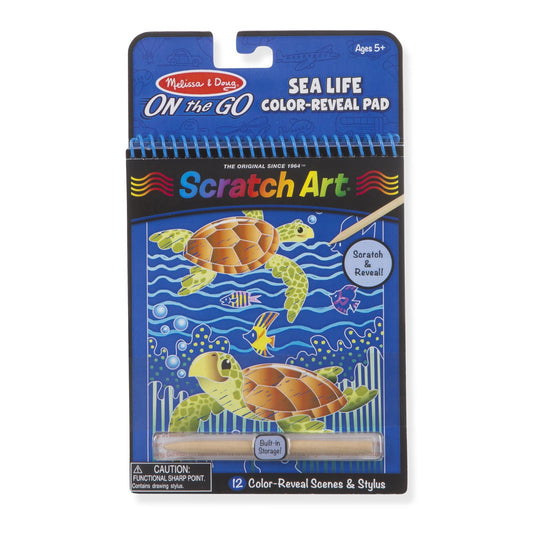 Scratch art Color Reveal Pad - Sea Life