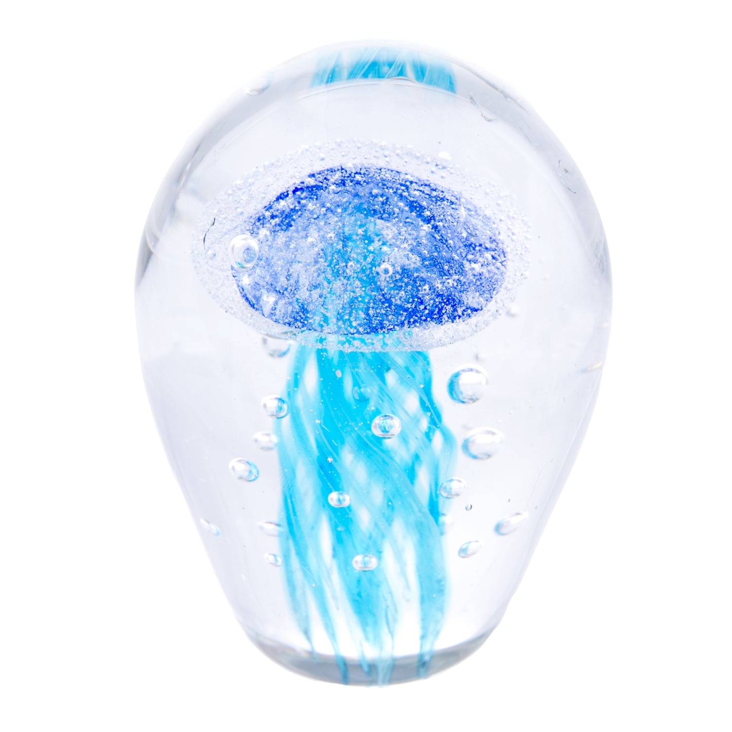 Glass Art - Jellyfish Small Blue