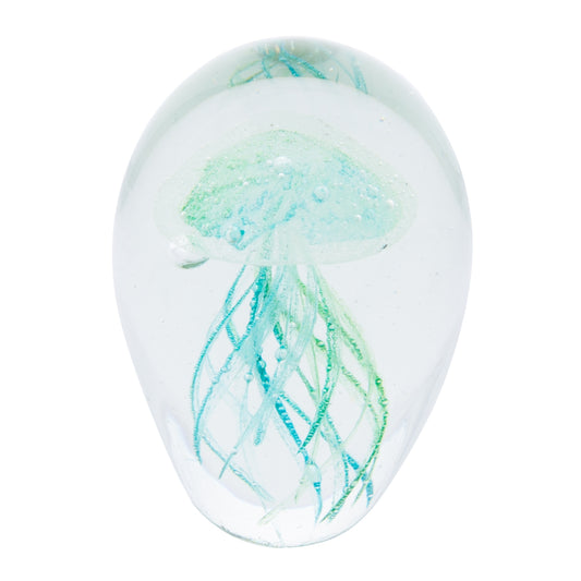 Glass Art - Jellyfish - 4.25 Green/Blue