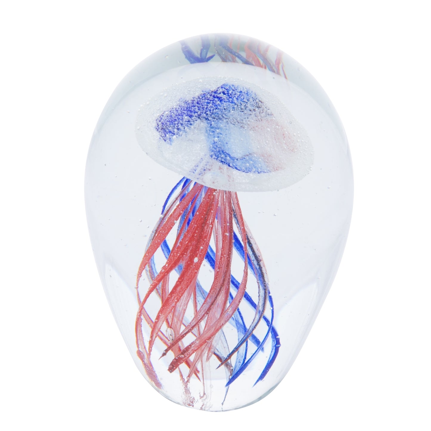 Glass Art - Jellyfish - Red/Blue