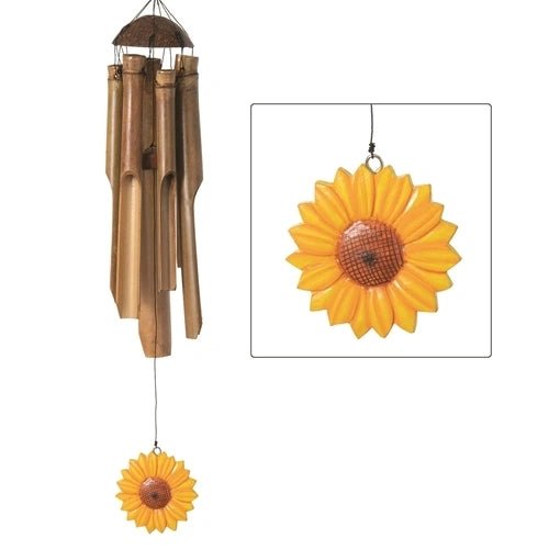 Wind Chime Flower Bamboo Sunflower