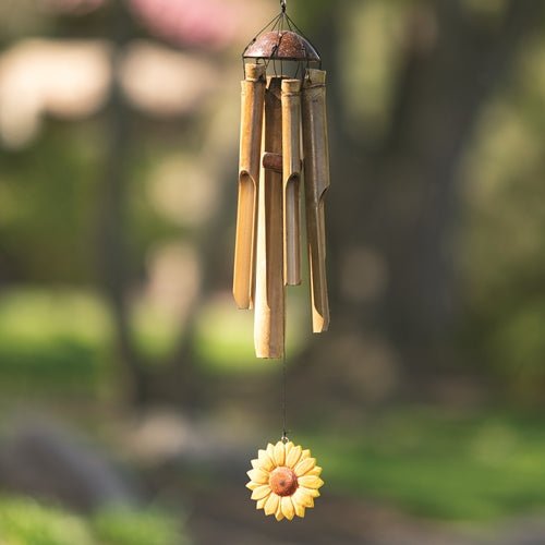 Wind Chime Flower Bamboo Sunflower