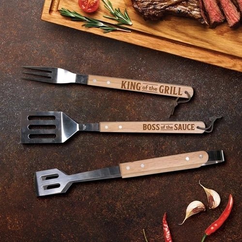 BBQ Grill Tool Set King of the Grill