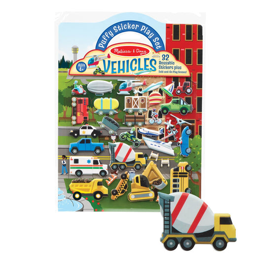 Sticker Set - Vehicles - Puffy Play Set