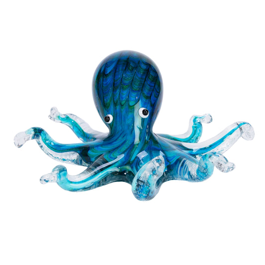 Glass Art - Octopus Blue/Teal