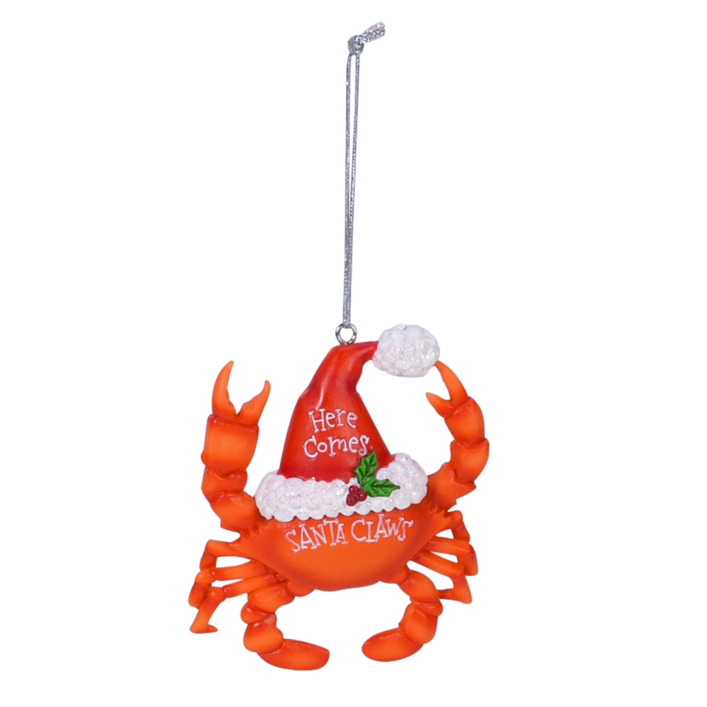 Ornament - Red Crab - Santa Claws