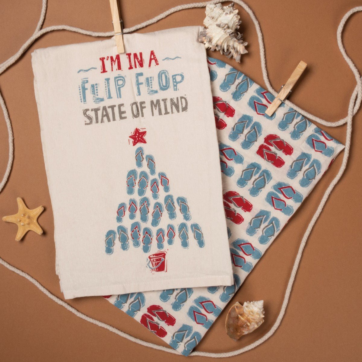 Clearance In A Flip Flop State Of Mind Kitchen Towel Set