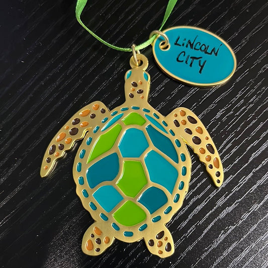 Enamel Turtle Ornament