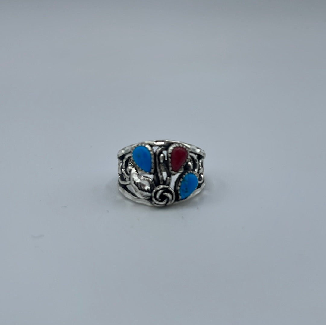 Ring Turquoise & Red SRC166