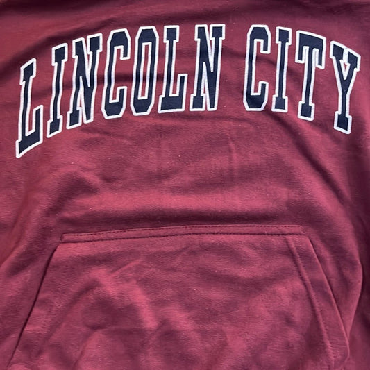Wine Colored Lincoln City Hoodie