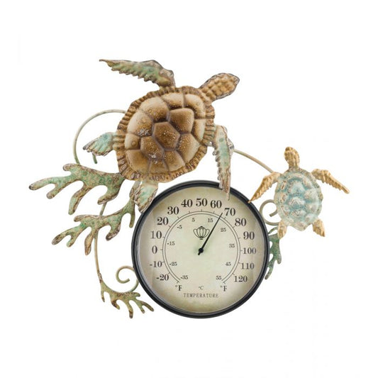 Metal Art - Thermometer - Sea Turtle