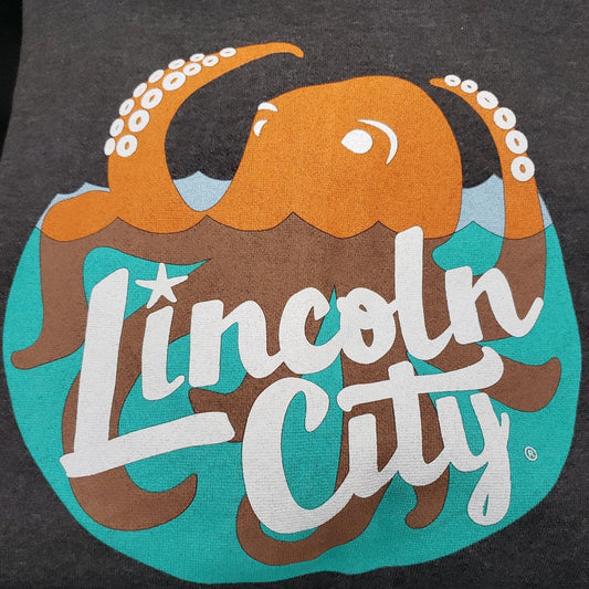 Unisex Zip-up Lincoln City Logo Charcoal Grey