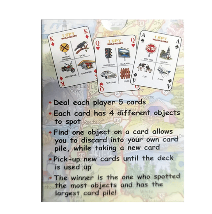 Playing Cards - I Spy Road Game