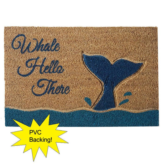 Door Mat - Whale Hello There - Whale Tail