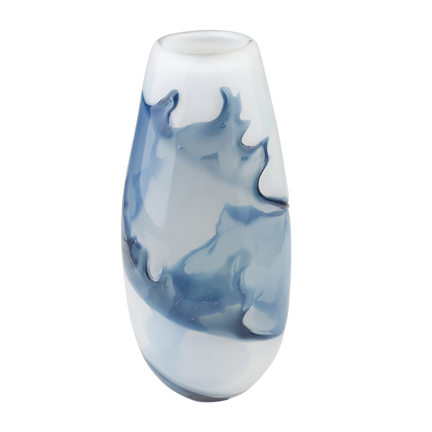 Glass Art - Vase Watercolor Blue