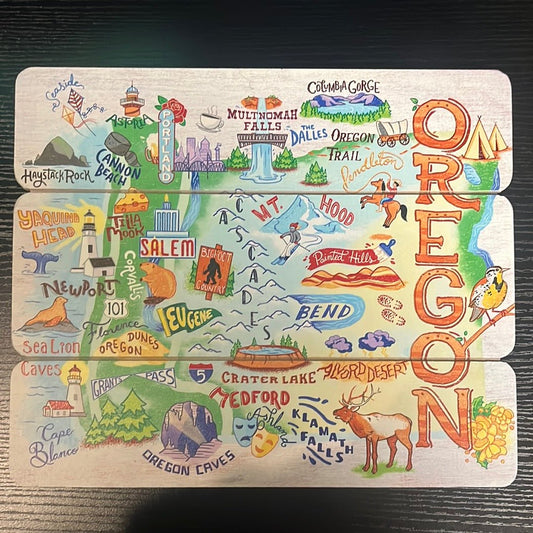 Oregon Map Sign