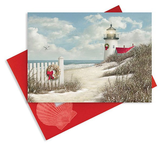Boxed Greeting Cards Peaceful Shore Lighthouse