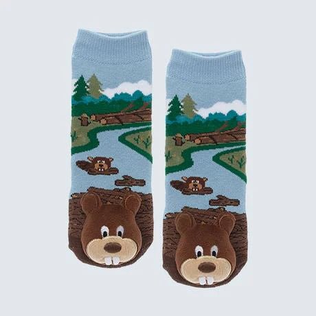 Kids Slipper Socks Beaver