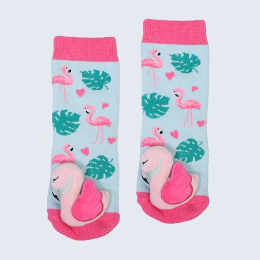 Kids Slipper Socks Flamingo