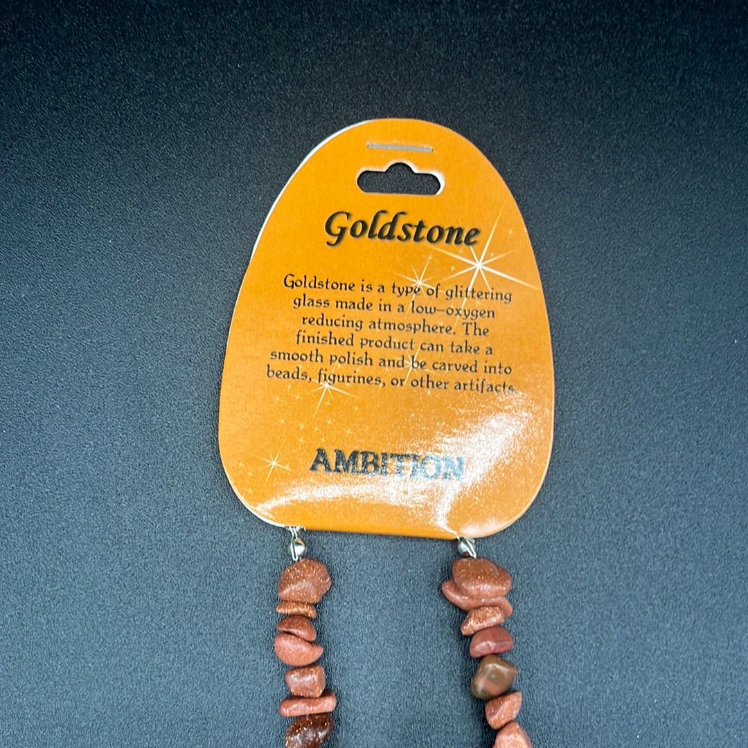 Necklace - Designer Gold Stone