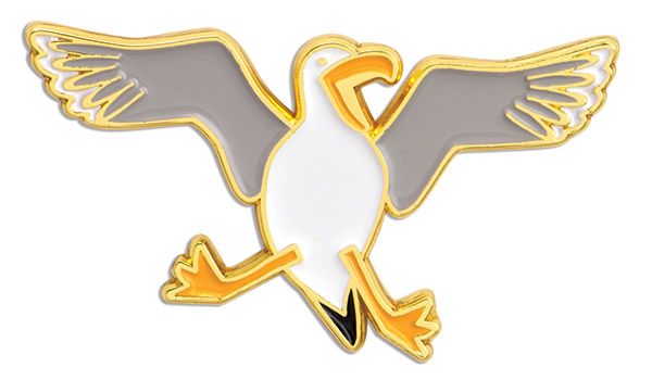 Enamel Seagull Pin