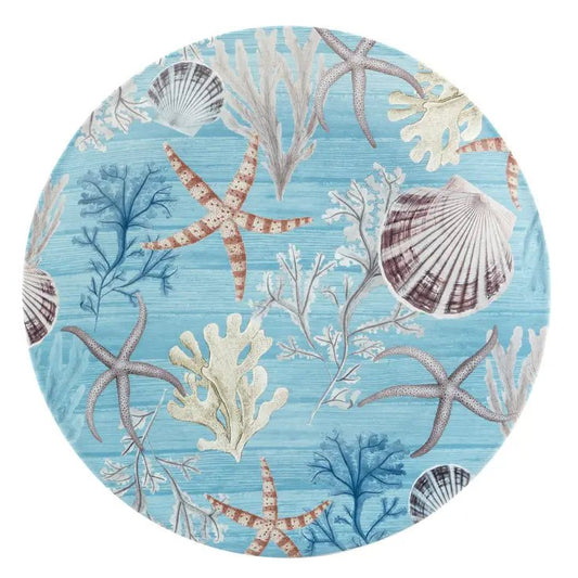 Beyond the Shore Round Platter 13in